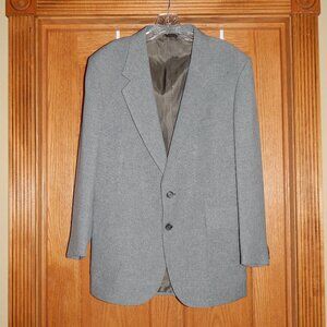 Vintage 1970s Mens Levis Action Gray Suit Jacket Sport Coat Size 44 Disco Mod